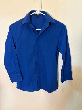 George Boys Royal Blue Button-Down Dress Shirt